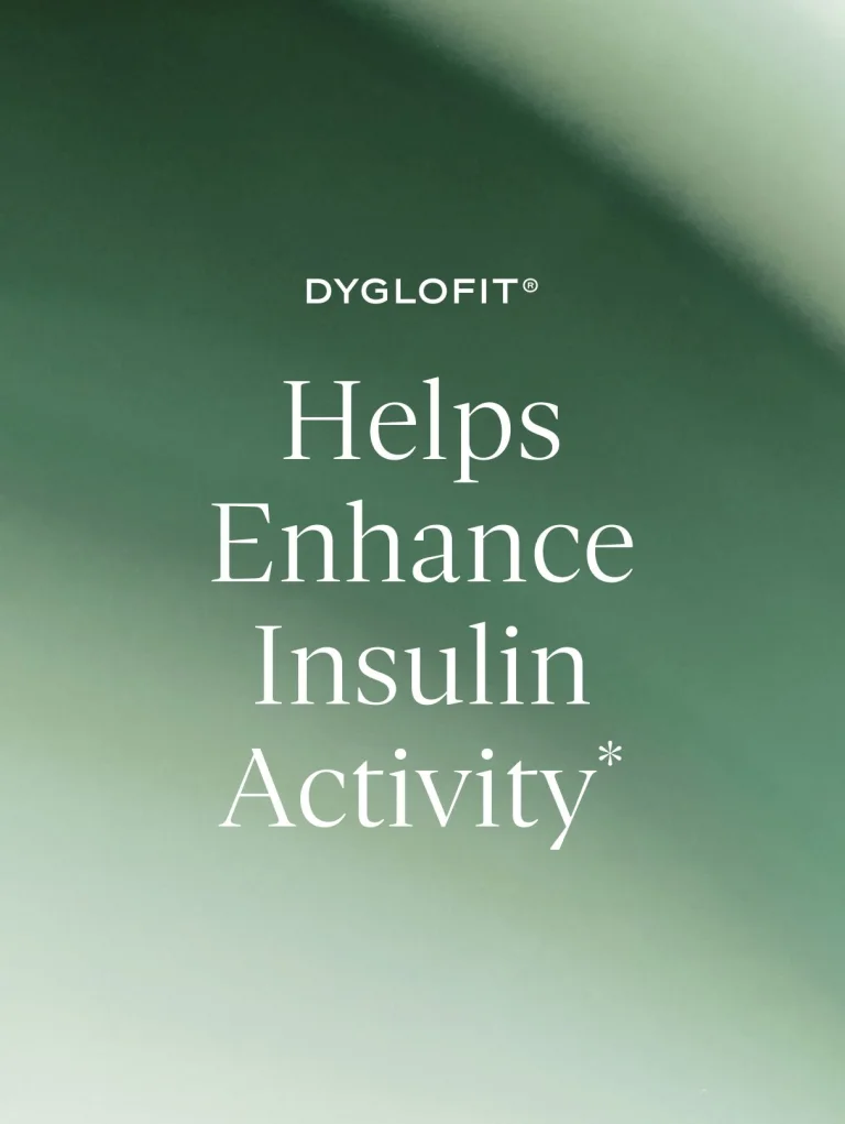 Sakara Metabolism Bite thermogenic gummies graphic on soft green gradient background stating Dyglofit helps enhance insulin activity